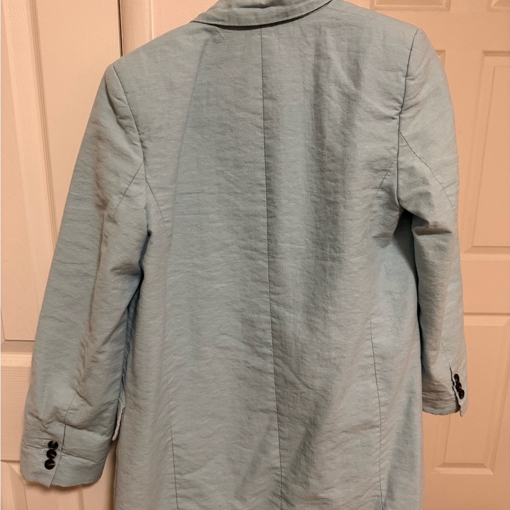 Zara Soft Blue Jacket - Picture 8 of 9